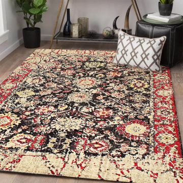 Rugsville Cillian Red Floral Persian Rug 162 x 235 cm